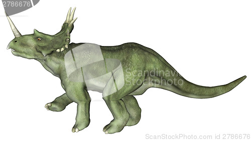 Image of Drinking Dinosaur Styracosaurus