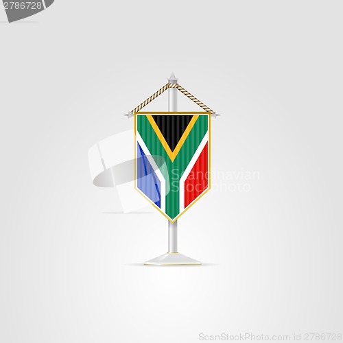 Image of Illustration of national symbols of African countries. Republic of South Africa.