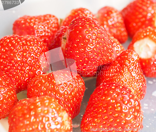 Image of Fresh red strawberries