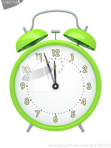 Image of green alarm clock