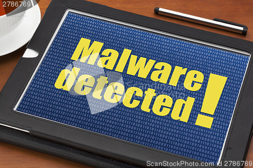 Image of malware detected alert 