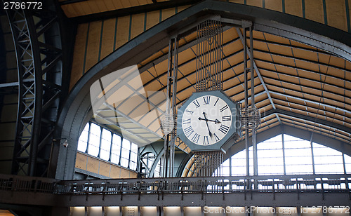 Image of railway station big clock