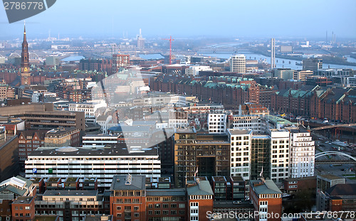 Image of Hamburg top panoramic view