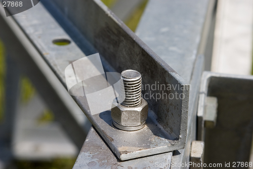 Image of Metal construction with screws