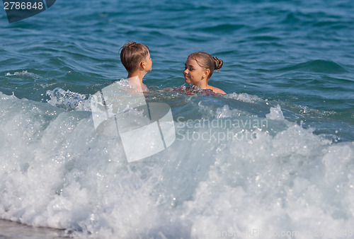 Image of Happy in the sea