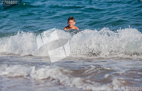 Image of Happy in the sea