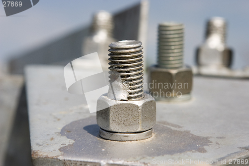 Image of Metal construction with screws