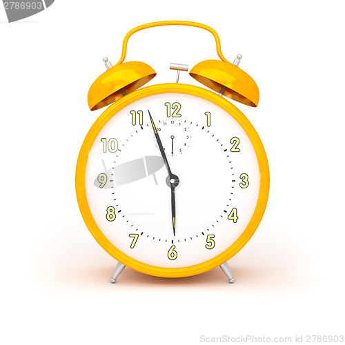 Image of orange alarm clock