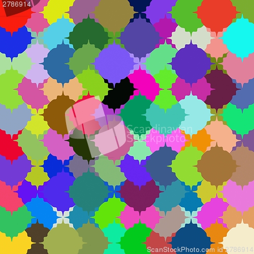 Image of Many-colored puzzle pattern