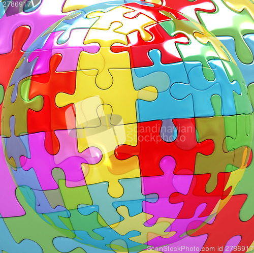 Image of Transparent button on the mosaic background 