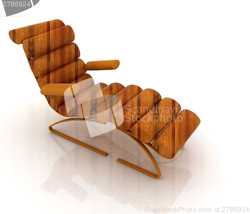 Image of Comfortable wooden Sun Bed