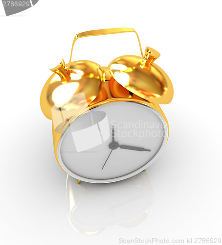 Image of Gold alarm clock 