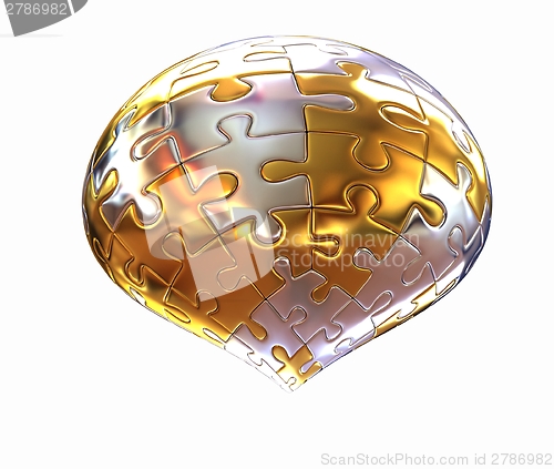 Image of Puzzle abstract sphere 