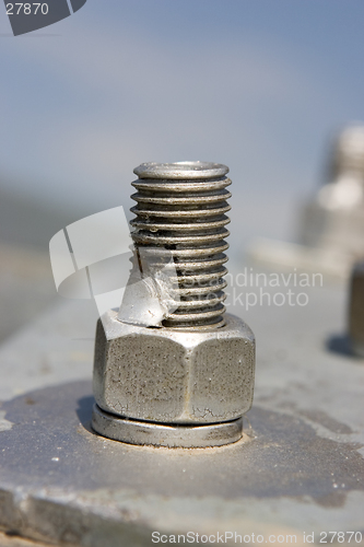 Image of Metal construction with screws