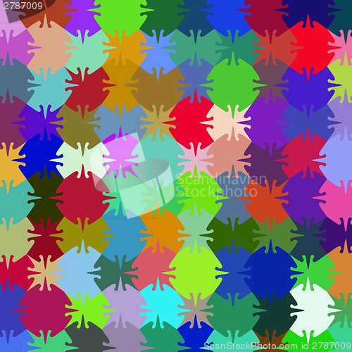 Image of Many-colored puzzle pattern