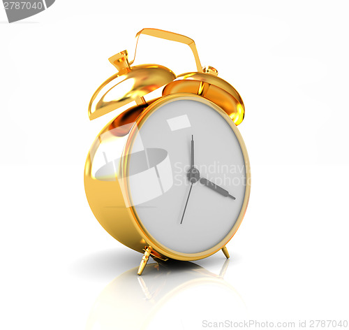 Image of Gold alarm clock 