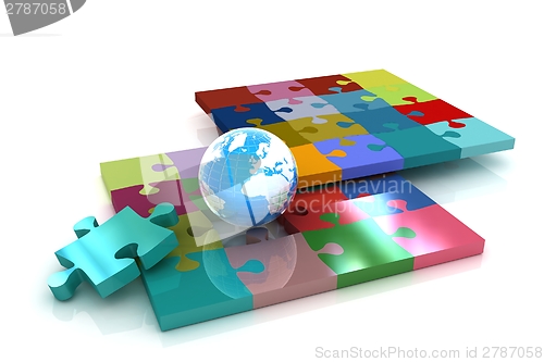 Image of Puzzles and earth