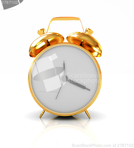 Image of Gold alarm clock 