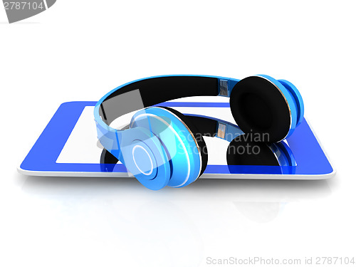 Image of phone and headphones 