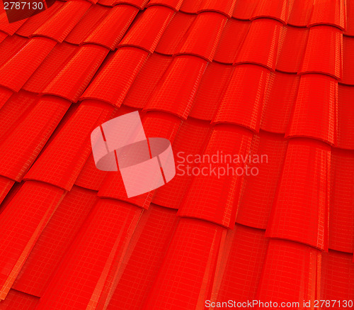 Image of 3d roof tiles