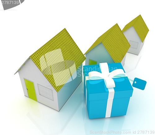 Image of Houses and gift 