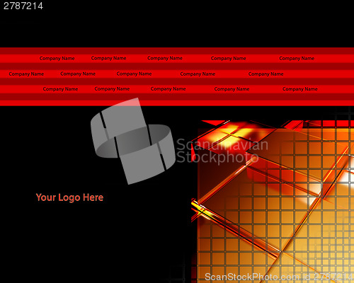 Image of Elegant Dark Gold Web Site or Page Design Template 