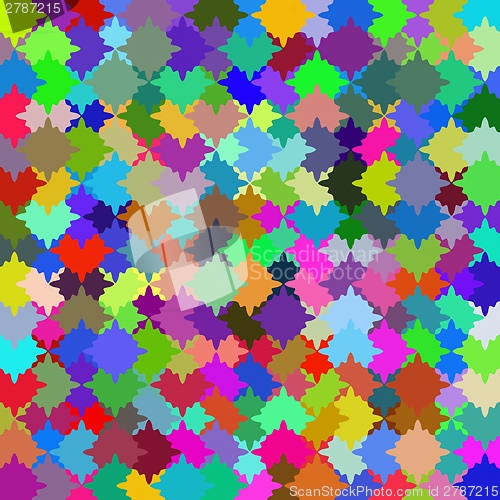 Image of Many-colored puzzle pattern