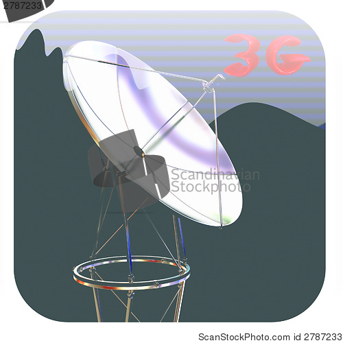 Image of Satellite dish icon 