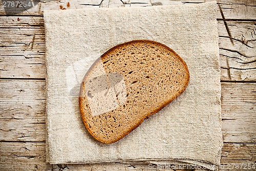 Image of slice of rye bread
