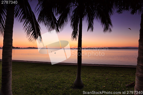 Image of Sunset at Lake Macquarie, NSW Australia