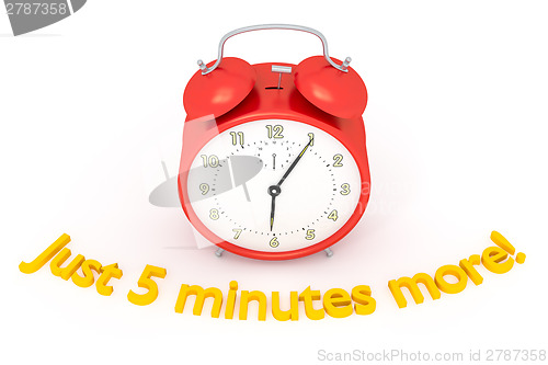 Image of red alarm clock