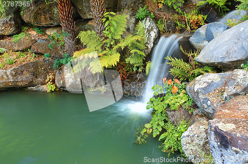 Image of Waterfall and lagoon at Mt Tomah NSW Australia