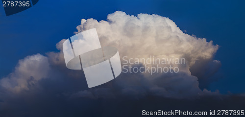 Image of Blue sky with cloud