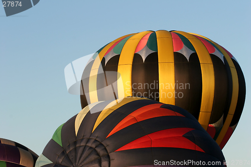 Image of hot air balloons inflating