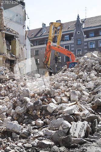 Image of Demolition of an old building