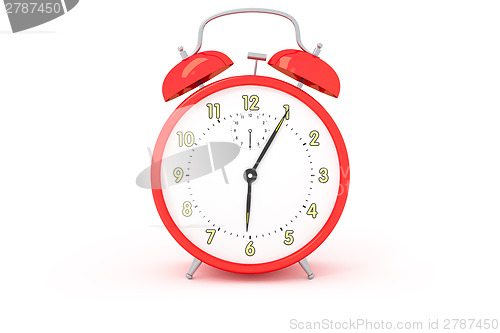 Image of red alarm clock