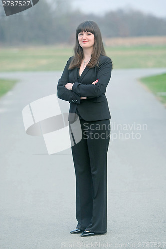 Image of Portrait of young brunette