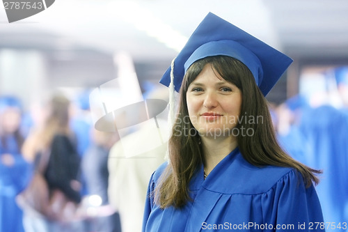 Image of Smiling graduation girl