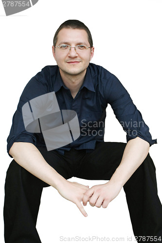 Image of Man in the sitting position