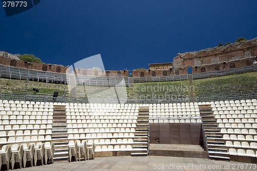 Image of taormina greek-roman theater italy