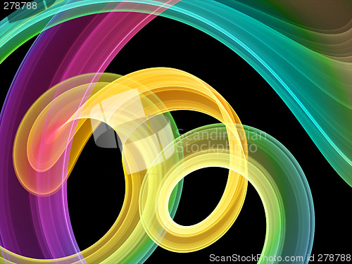 Image of bright multicolored swirls