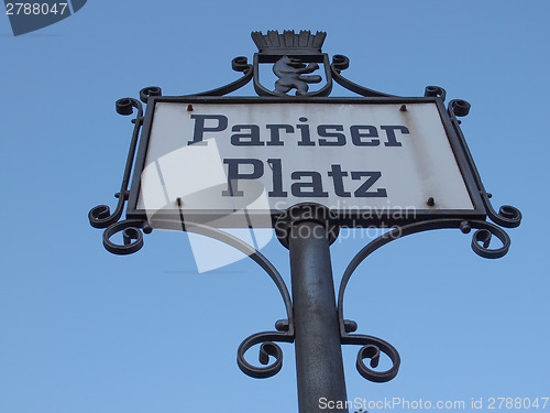 Image of Pariser Platz sign