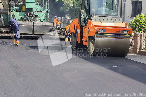 Image of Asphalting road