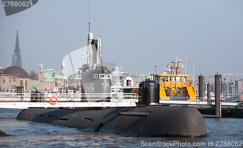Image of russian submarine in Hamburg