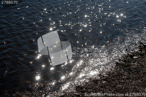 Image of sunlight patches on water surface