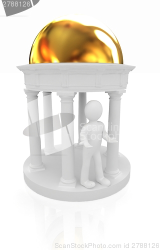 Image of 3d man and rotunda 