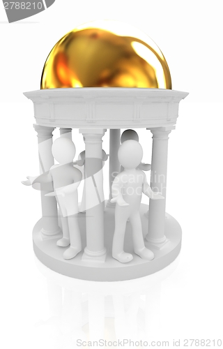 Image of 3d mans in rotunda 