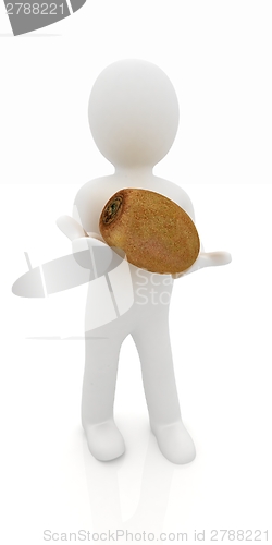 Image of 3d man with coconut 