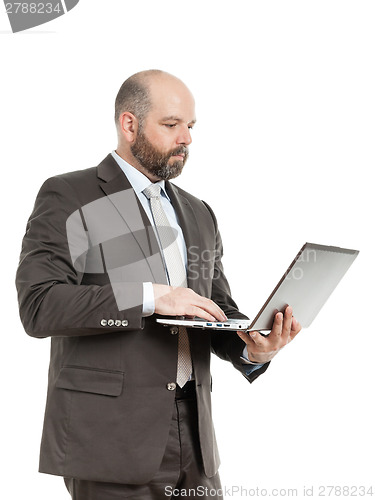 Image of business man notebook