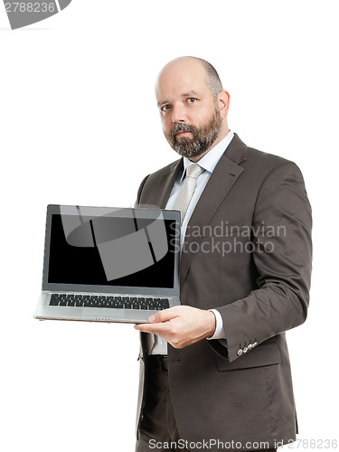 Image of business man notebook